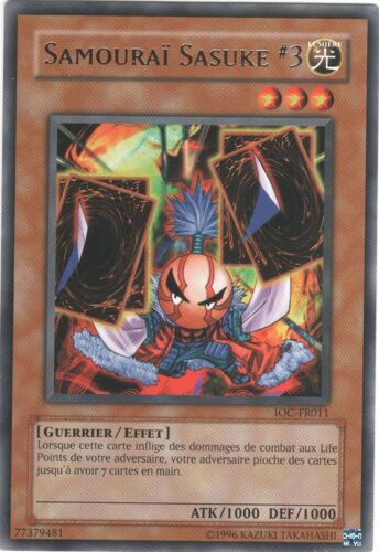 Carte Yu-Gi-Oh! "Samouraï Sasuke N°3" Rare Ioc-Fr011