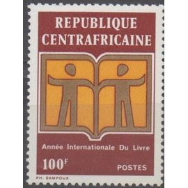 Centrafrique Timbre Année Internationale Du Livre 1971