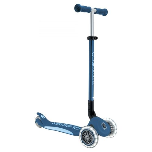 Globber - Trottinette Primo Foldable Plus Lights V2 - Bleu Pétrole