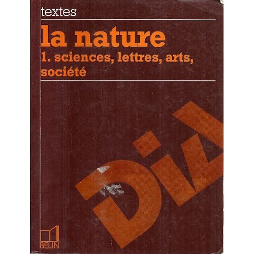 La Nature Tome 1