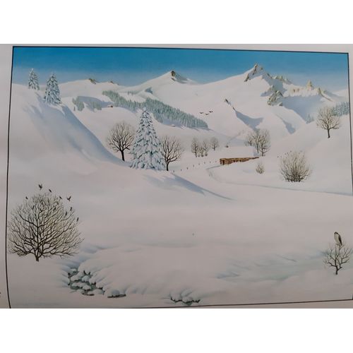 Affiche "L'auvergne Aux 4 Saisons : L'hiver"