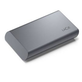 LaCie Mobile Secure STKH500800 - SSD - High Performance - chiffré - 500 Go - externe (portable) - USB 3.2 Gen 2 (USB-C connecteur) - AES 256 bits - gris sidéral - avec 3 ans de Seagate Rescue...
