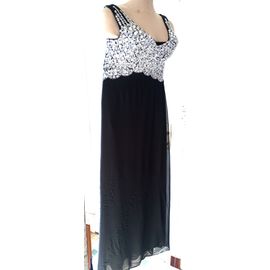 Robe De Soirée Noir Longue Avec Strass Marque Omonsim H Et K