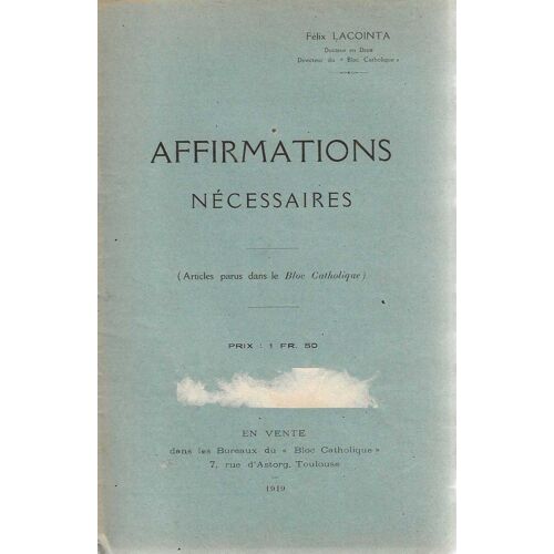 Affirmations Nécessaires