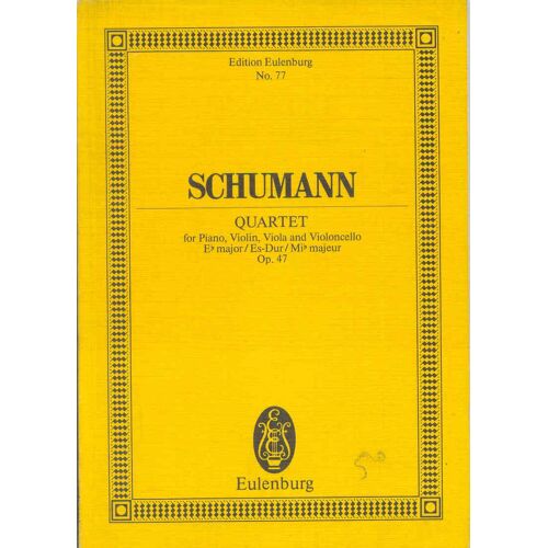 Piano Quartet In E-Flat Major Opus 47 Piano,  Violin,  Viola And Cello