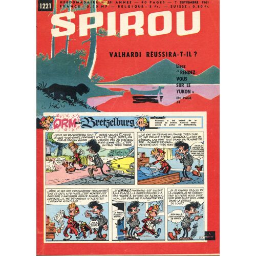 Spirou Hebdo N° 1221 : Valhardi Réussira-T-Il? Lisez "Rendez-Vous Sur Le Yukon"