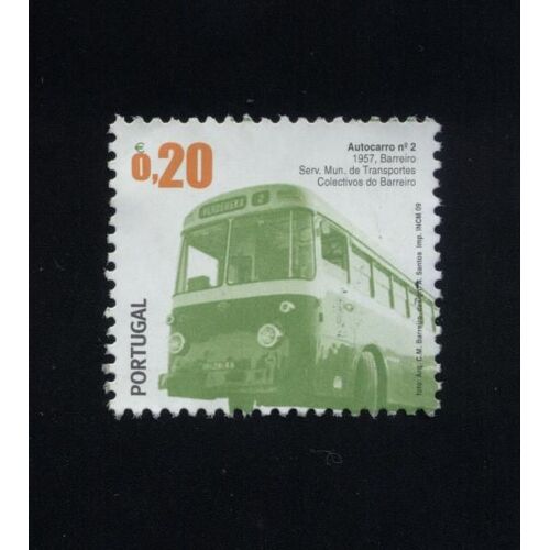 Timbre Sans Gomme D'origine Stamp Without Fresh Gum Selo Autocarro N° 2 1957 Barreiro 0,20eur Portugal 2009