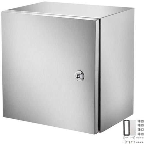 Boîtier Électrique en Acier-VEVOR-300 x 300 x 200 mm-NEMA 4X IP66 Étanche et Anti-poussière-avec Plaque de Montage
