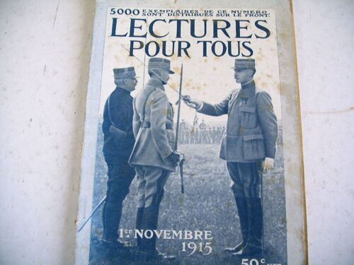 Revue Lectures Pour Tous Novembre 1915 Illustré Dutriac Memling Castaigne