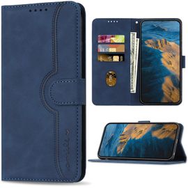 Coque Pour Samsung Galaxy S23, Antichoc Magnétique Etui En Cuir Pu, Housse Avec Fentes Pour Cartes Pour Samsung Galaxy S23, Bleu