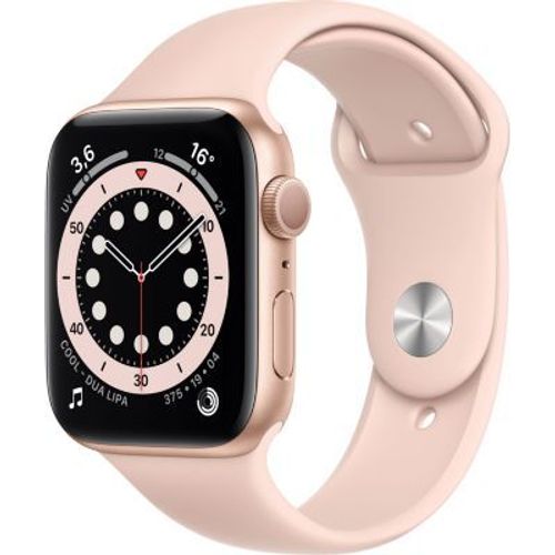 Apple Watch Series 6 (GPS + Cellular) - Boitier 44 mm aluminium or avec bracelet sport rose