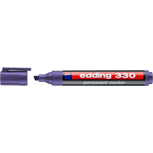 Edding Marqueur Permanent 330 Violet Pointe Biseautée 1-5 Mm