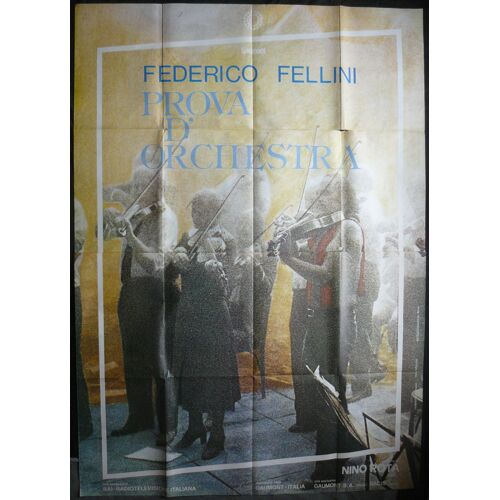 Prova D'orchestra * Federico Fellini - Film 1978 - 140x200 Cm - Affiche De Cinéma Originale Italienne * Original Release Movie Poster * Balduin Bas ; Clara Colosimo ; Elisabeth Labi * Film Musical