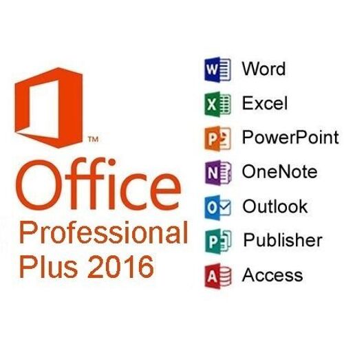 Office 2016 Pro Plus - 32/64 Bit - En Ligne Activation - Garanti Avec Software Licences Ltd