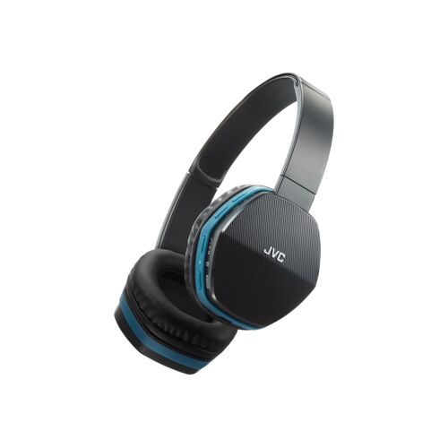 JVC HA-SBT5 - Écouteurs avec micro - sur-oreille - Bluetooth - sans fil - bleu