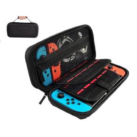 Protection Etui en EVA Anti-choc avec 20 Poches pour Nintendo Switch Console Cartes de Jeu Étui de Transport Jeux Accessoires Housse Pochette Boîte de Rangement Housse Rigide
