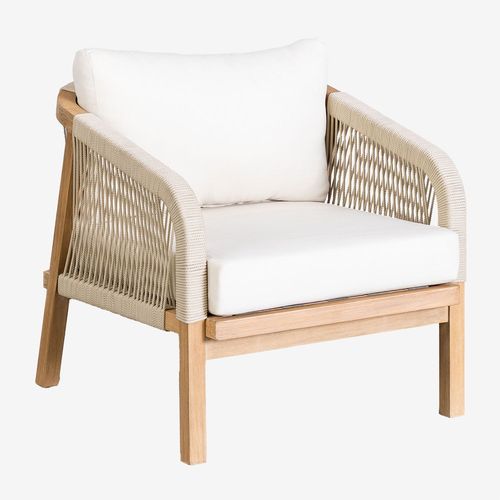 Fauteuil En Bois D'acacia Dubai Brun Acacia
