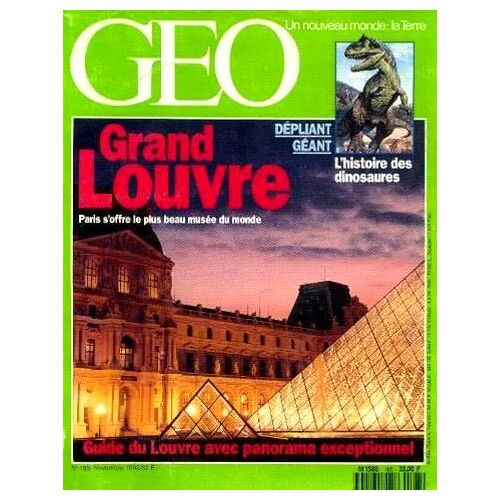 Géo N°165, Novembre 1992 -Grand Louvre