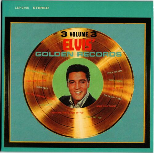 Elvis Presley " Elvis ' Golden Records Vol.3 " Japan Mini Lp Cd Paper Sleeve (Sans Obi Strip)