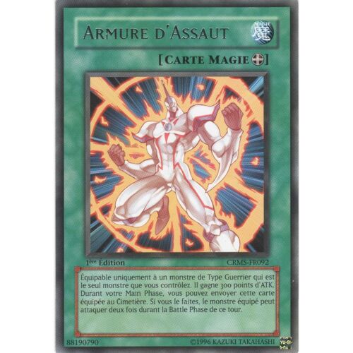 Carte Yu-Gi-Oh! "Armure D'assaut" Rare Crms-Fr092