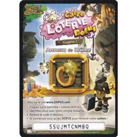 Carte De Loterie Dofus - Anneau De Klüme - Astrub Kama 1/4 - Carte Déjà Grattée Et Expirée (Ankama, 2010)