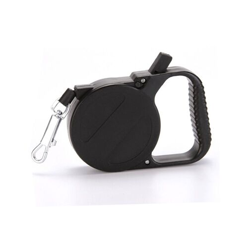 Laisse De 3m Pour Chien Rétractable Noire