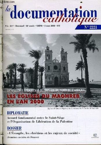 La Documentation Catholique N° 5 : Conférence Épiscopale Régionale Du Nord De L'afrique - Diplomate : Accord Fondamentale Entre Le Saint Siège Et L'organisation De Libération De La Palestine ...
