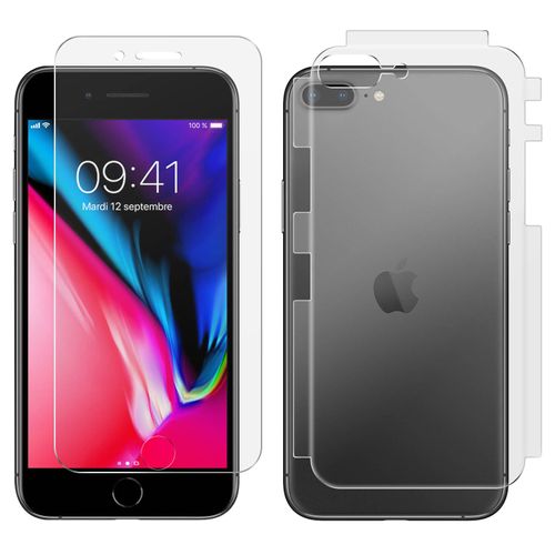 Film iPhone 7 Plus / 8 Plus Protection Avant Arrière Antibactérien Transparent