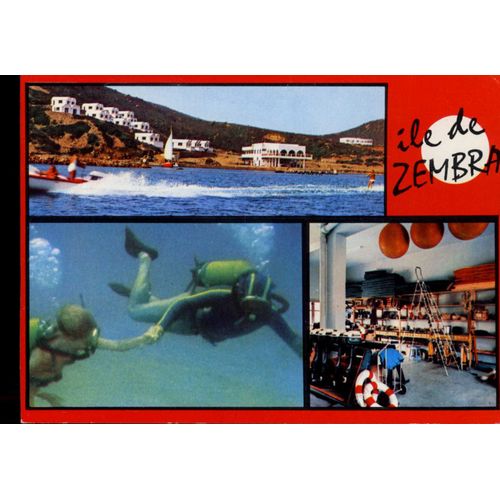 Carte Postale De L' Ile De Zembra (Tunisie) C.N.I.T. , 3 Vues