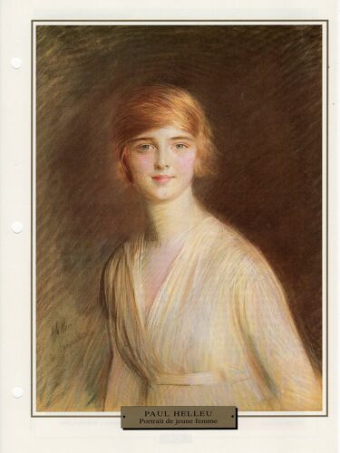 Fiche Chefs-DOeuvres Des Impressionnistes Portrait D'une Jeune Femme Paul Helleu