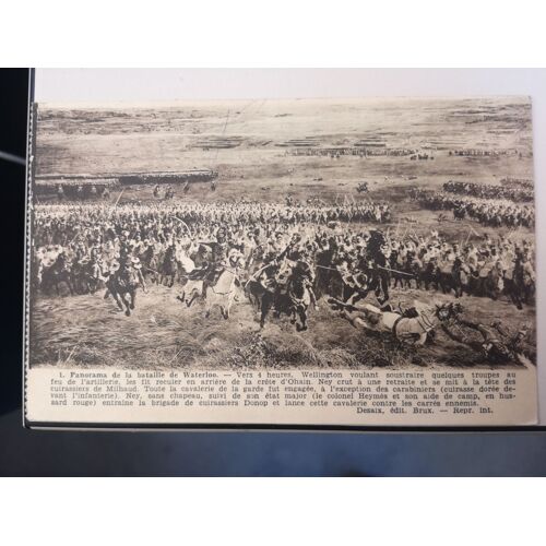 Bataille De Waterloo Au Pieds De La Butte Du Lion 1912