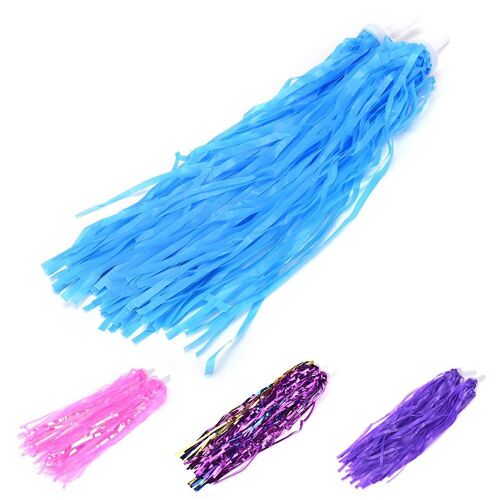 1 paire vélo cyclisme Tricycle pour enfants filles garçons guidon banderoles glands PE banderoles décoration