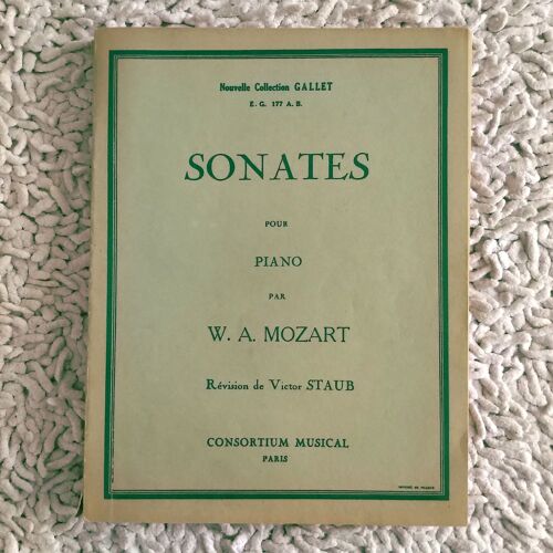 Mozart, Sonates Revision De V. Staub