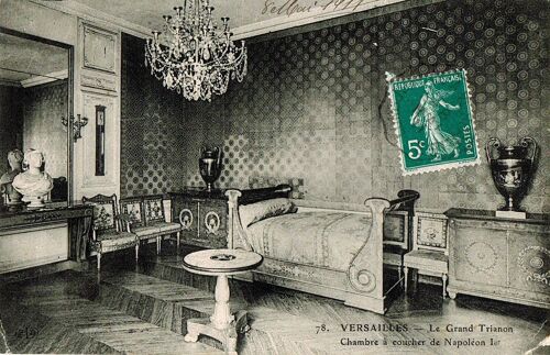 Carte Postale Ancienne, France, Yvelines ( 78 ), Versailles, Le Grand Trianon, Chambre À Coucher De Napoléon 1er