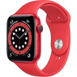 Apple Watch Series 6 (GPS) - Boitier 44 mm aluminium PRODUCT(RED) rouge avec bracelet rouge