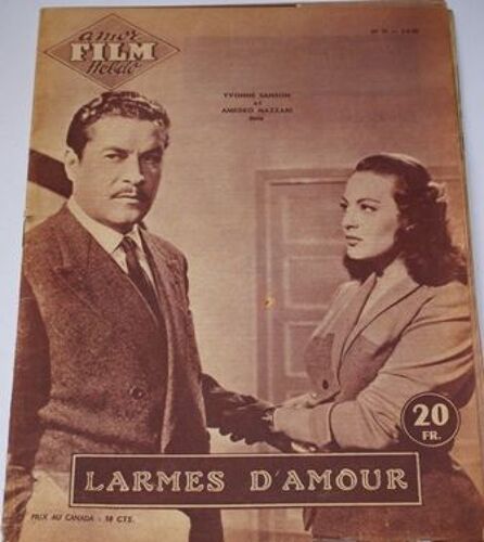Autre 76 Amor Film Larmes D Amour Yvonne Sanson Amedeo Nazzari Kirk Douglas Bella Darvi Line Renaud