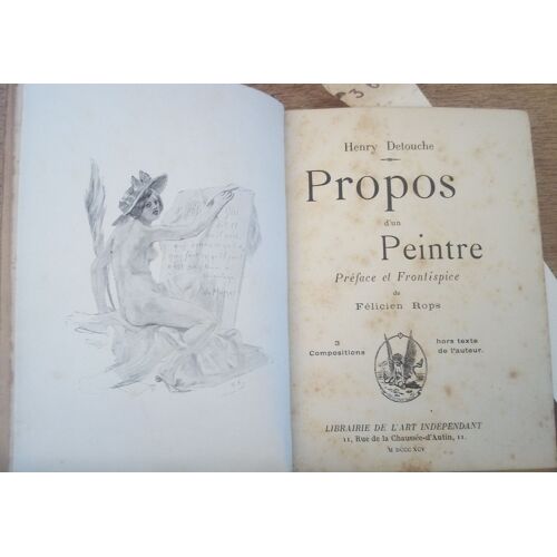 Propos D'un Peintre. Préface Et Frontispice De Félicien Rops. Trois Compositions Hors-Texte De L'auteur