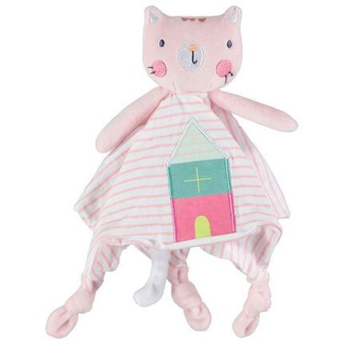 Doudou Chat Rose Mouchoir Attache Tetine Sucette Orchestra Premaman Jouet Bebe Naissance
