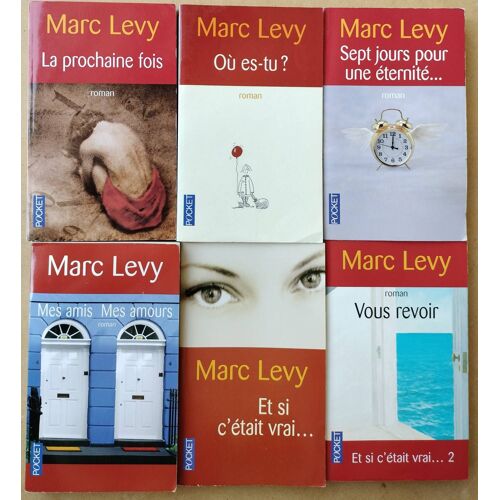 Lot 6 Livres Marc Lévy - Pocket