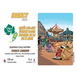 Etiquette De Vin Rouge Irancy (Bourgogne)