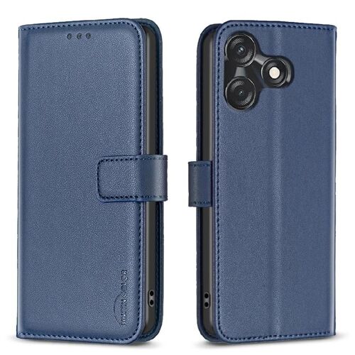 Étincelle Étui Pour Tecno 10c Multi-Couleur Affaires Emplacement Pour Carte Multi Étui En Cuir Portefeuille - Bleu