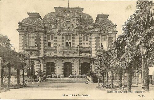 Carte Postale Dax (Landes) - Le Casino - 1916