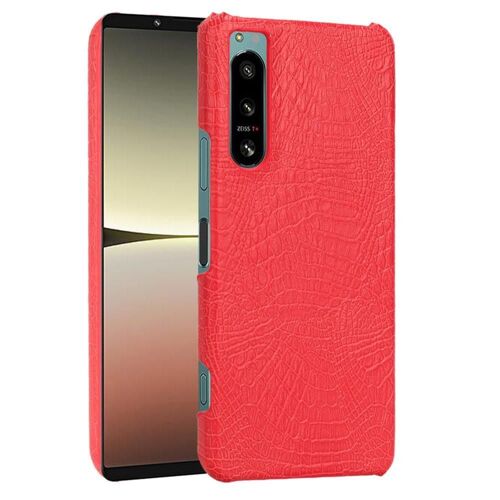 Classique Élégant Étui Pour Sony Xperia 5 Iv Compatibilité Housse De Protection Anti Éraflure Mode Classique D'alligator - Rouge