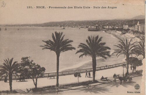 Carte Postale -  Nice Promenade Des Etats-Unis Baie Des Anges 1910