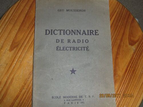 Dictionnaire De Radio Electricité