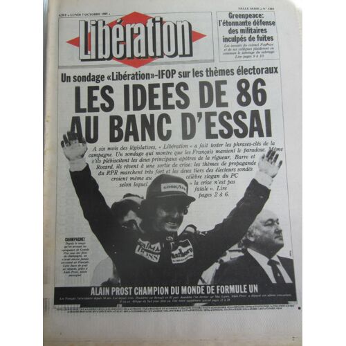 Libération 1363 Les Idées De 86 Au Banc D'essai