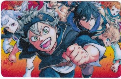 Carte Autocollante - Black Clover - Noelle, Leopold, Asta, Yami, Yuno, Luck Et Mimosa (Manga, Anim?, Magie, Collection)