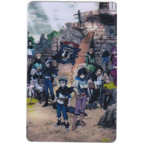 Carte Autocollante - Black Clover - Charmy, Luck, Noelle, Magna, Asta, Yuno, Finral, Gosh, Vanessa Et Yami (Taureau Noir, Manga, Anim?, Collection)