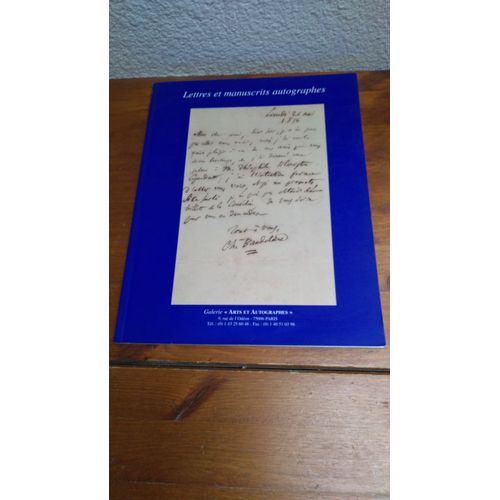 Autographes. Catalogue N° 18. Arts Et Autographes À Paris