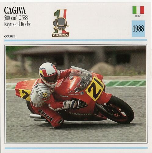 Fiche Moto Passion Cagiva 500 Cm3 C588 Raymond Roche